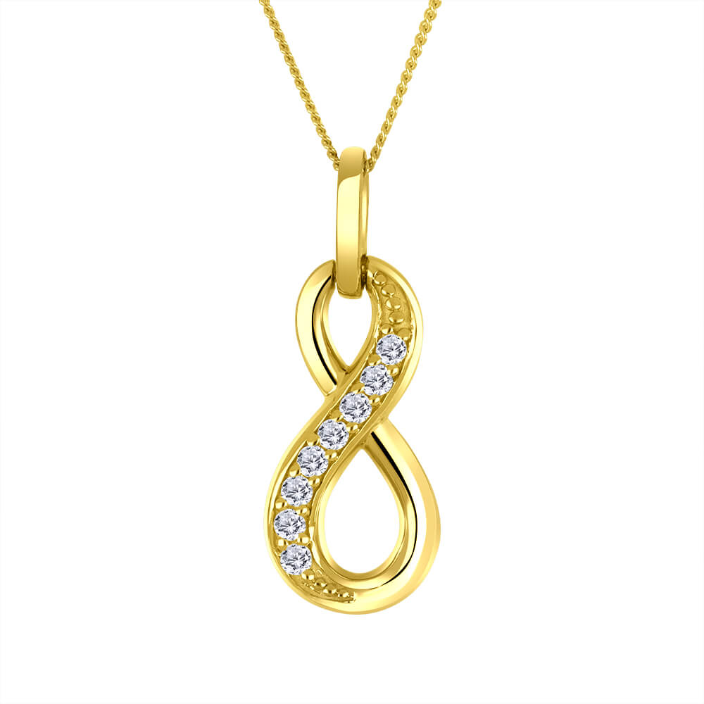 Collier or 10kt et dia. lab. - lxg003/p - Beverly Hills Jewellers