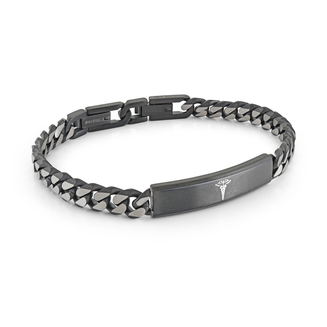 Bracelet médic-alerte en stainless - SMAB77 - 